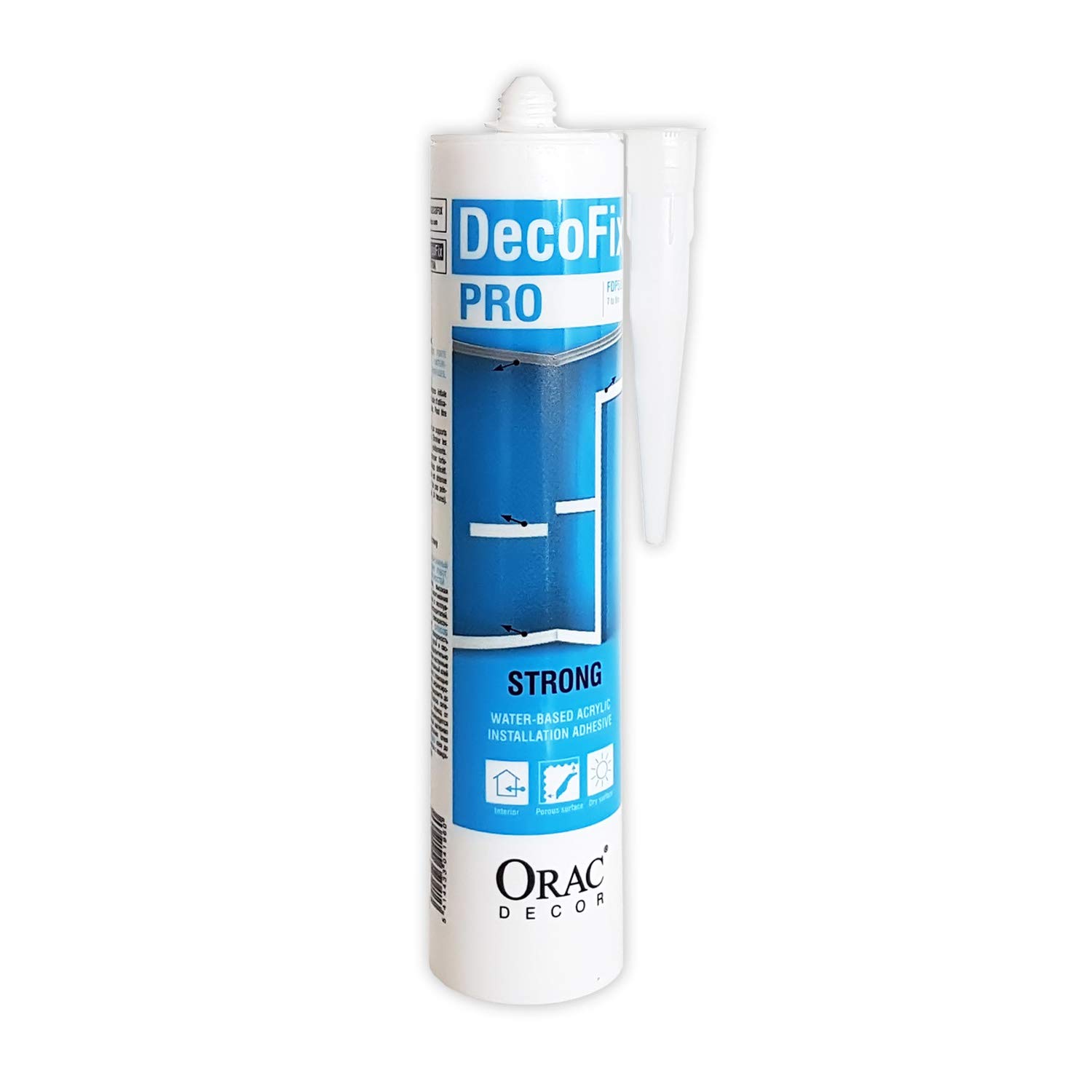 Orac Decor | Decofix Pro Adhesive Cartridge, White - Amazon.com